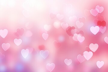 Poster - Heart bokeh gradient background backgrounds abstract petal.