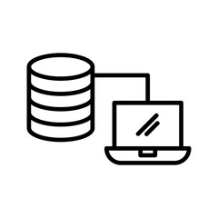 Sticker - Big Data Vector Icon