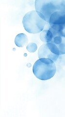 Wall Mural - a blue background with a series of blue circles