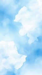 Wall Mural - the sky is blue and cloudy