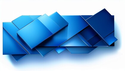 Wall Mural - overlapping blue squares banner