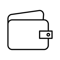 Canvas Print - Wallet Vector Icon