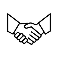 Sticker - Handshake Vector Icon