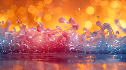 Wall Mural - a close up of water splash