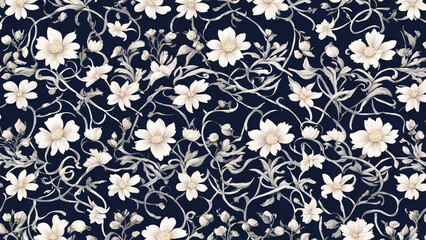 seamless floral pattern with flowers