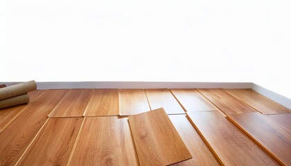 Poster - new vinyl flooring has been installed to simulate a hardwood floor