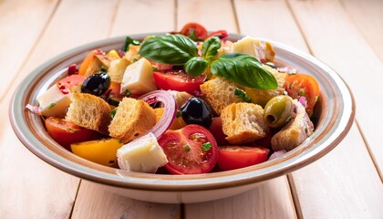 panzanella salad traditional dish of italian cuisine