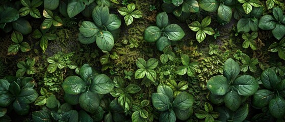 Canvas Print - Lush Green Plant Leaves