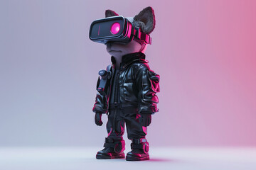 Poster - ai generated movie picture of funny cartoon character animal personage