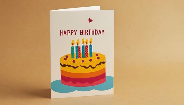 happy birthday design with cake with the words 