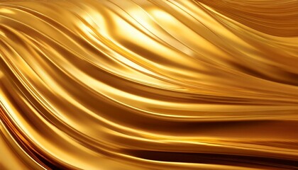 Wall Mural - gold background wave motion