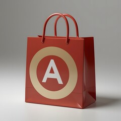 3D Shopping bag isolated 