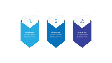 Poster - Creative concept for infographic with 5 steps, options, parts or processes. Business data visualization