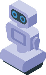 Poster - Modern robot standing is showing artificial intelligence and future technology