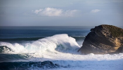 Canvas Print - kalbarri his caostline his ocean and the power of the wave