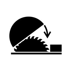 ISO mandatory safety signs_use table saw adjustable guard symbol only	