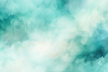 Teal light watercolor abstract background