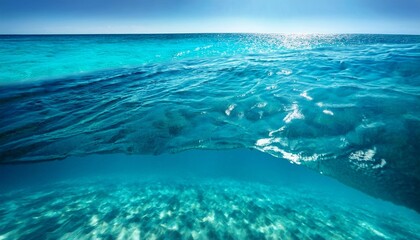 underwater ocean blue turquoise sea texture background