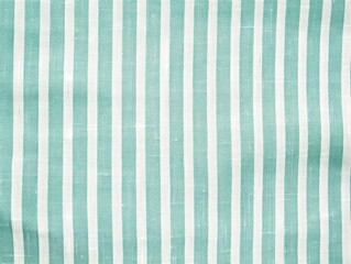 teal white striped natural cotton linen textile texture background blank empty pattern with copy spa