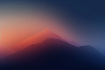 Poster - Blurred gradient mountain backgrounds nature sunset.