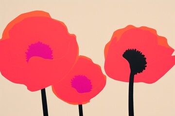 Wall Mural - Poppy flower plant petal.