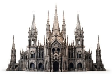 Canvas Print - Castle Gothic architecture building spirituality.