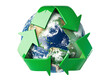 © PROSTOCK - a green recycle symbol around the earth