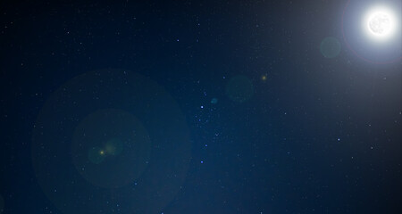 Wall Mural - moon as the sun of the night