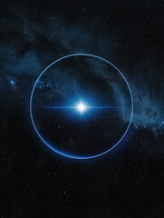 Wall Mural - starry sky circle