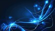 © Berkah - Abstract Blue Neon Lines Background