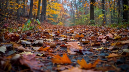 Forest floors are rich with fallen leaves and decomposing matter, fostering new growth and life.