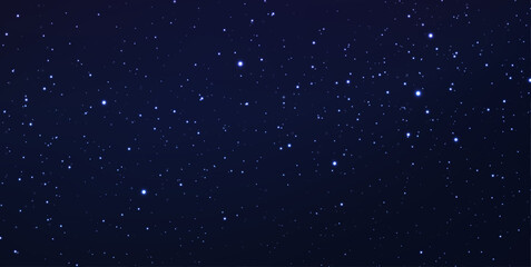 Wall Mural - space background with shining stars. starry night with shiny stars in the gradient sky. magic galaxy