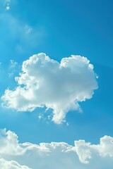 Wall Mural - White clouds in blue sky