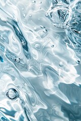 Canvas Print - Closeup of water with bubbles