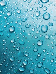 Sticker - Water droplets on blue