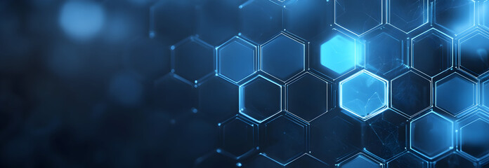 Wall Mural - abstract technology innovation concept hexagon design background