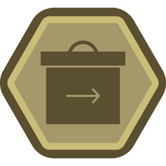 Wall Mural - Return Box Icon Design