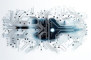 Wall Mural - Circuit backgrounds electronics technology.