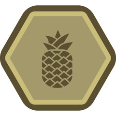 Sticker - Pineapple Icon Design