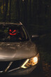 © phpetrunina14 - halloween concept man with pumpkin head in suv car