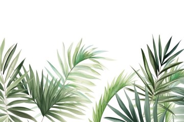 Canvas Print - Palm leaves nature backgrounds plant.