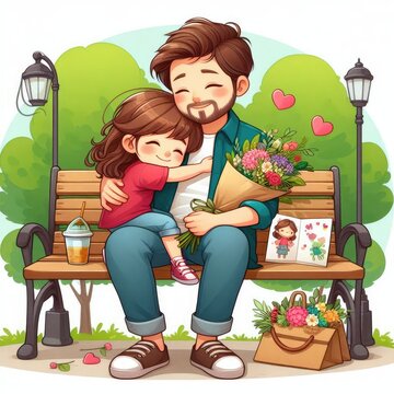 father Day text vector art 