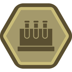 Canvas Print - Test Tube Icon Design