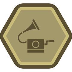 Poster - Gramophone Icon Design