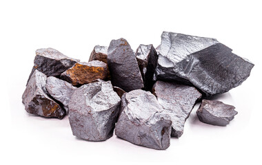 Poster - iron ore used in the metallurgical industry and civil constructi