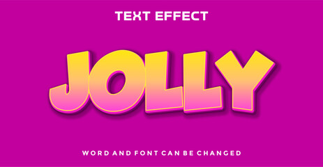 Wall Mural - Jolly  editable text effect