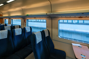 Seats in high-speed train carriages