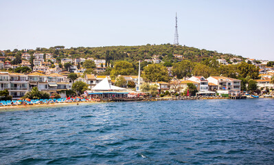 Wall Mural - sea view of  kinaliada island beach, adalar prince islands, istanbul