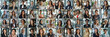 © serz72 - This vibrant mosaic collage features portraits of multiethnic female businesswomen of various ages, all smiling at the camera, symbolizing diversity and success in business