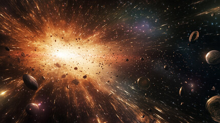 Wall Mural - spiral galaxy: the heart of the universe
